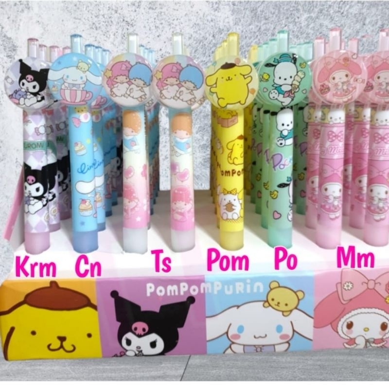 

CL Bolpen pen Kuromi Cinnamoroll Melody Twin Stars Pompompurin Pochacco Logo