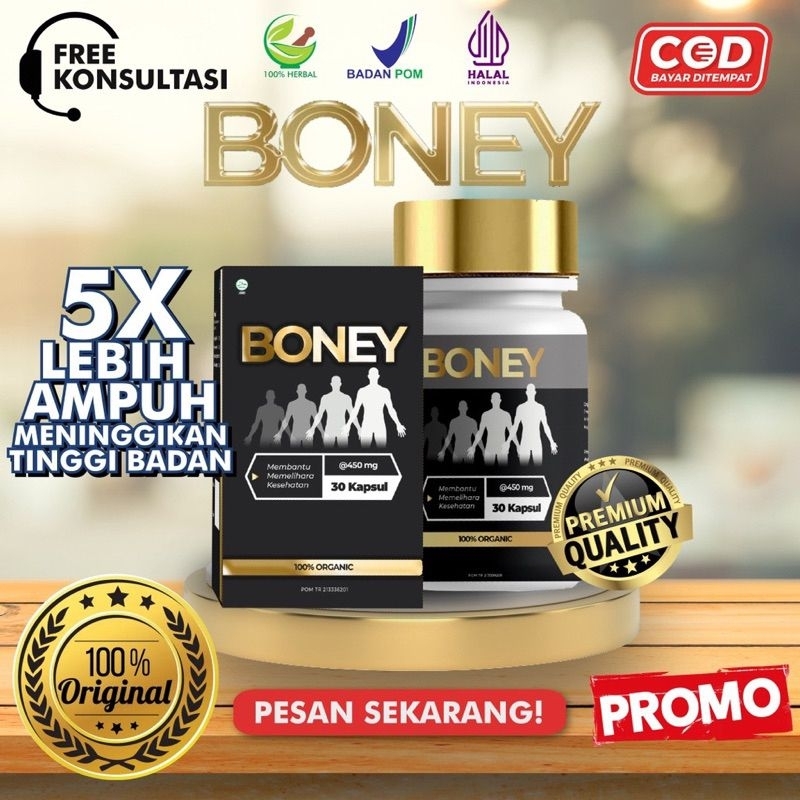 ( PROMO 10.10 ) BONEY PENINGGI BADAN / KAPSUL PENINGGI HERBAL