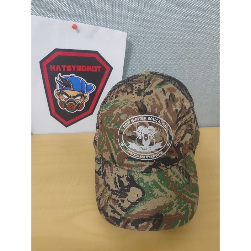 topi jungle camo original preloved