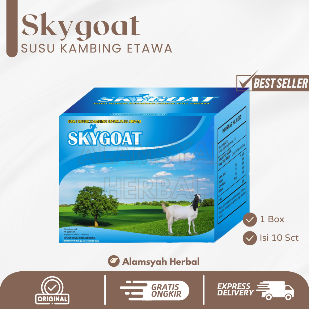 

SkyGoat | Susu Kambing Etawa Original Dengan Bubuk Krim | Susu Kambing Skygoat Per Box