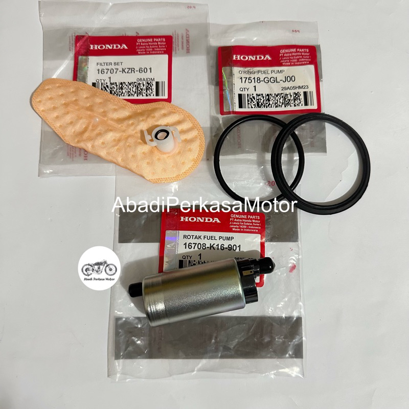 Rotak Dinamo + Filter Fuel Pump + Oring Fuel Pump Honda Vario 125 Fi Old 2012-2014