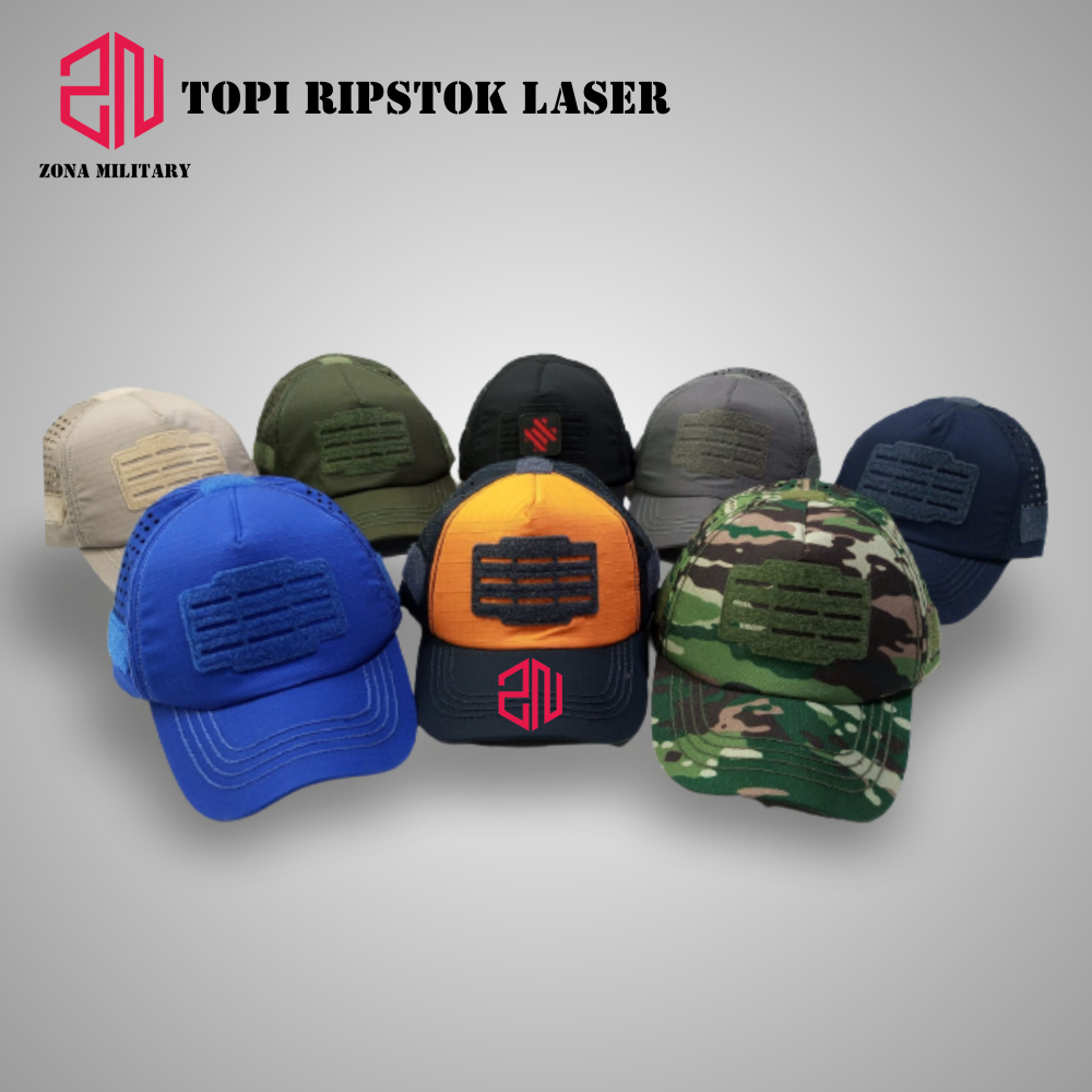 TERBARU Topi Tactikal | Topi velcro | Topi Army | Topi Ripstop | Topi Velcro Laser