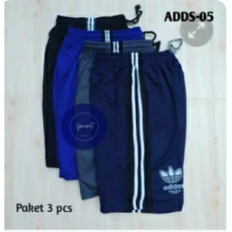 kolor pria dewasa adidas ukuran standar, jumbo santai