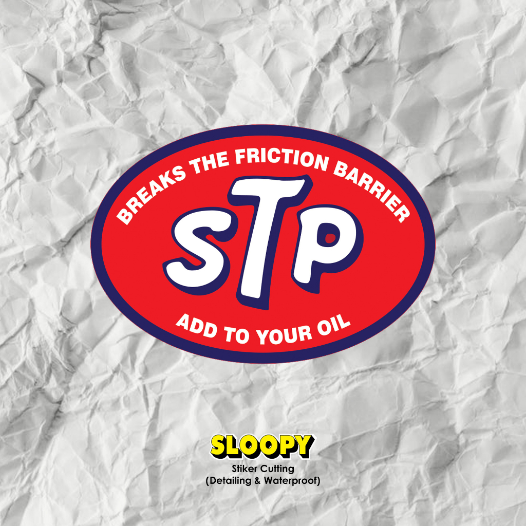 Sloopy - Stiker STP Sticker Oil STP