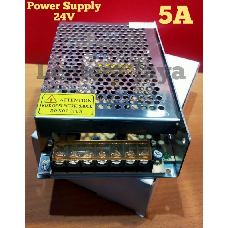 Switching Power Supply 24 Volt 24V DC 24VDC 5A 5 Ampere 5ampere PSU Travo Ballast Adaptor