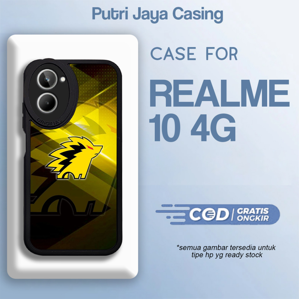 case realme 10 4g terbaru motif aesthetic onic esport lucu keren casing hp mewah bahan softcase hard