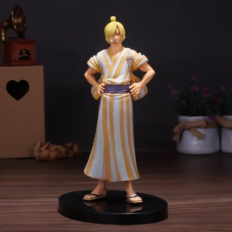 Action Figure One Piece Sanji Wano Kimono 17 cm