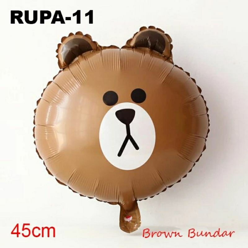 Balon foil karakter line friends cony brown beruang kelinci balloon bear rabbit baloon hiasan dekora