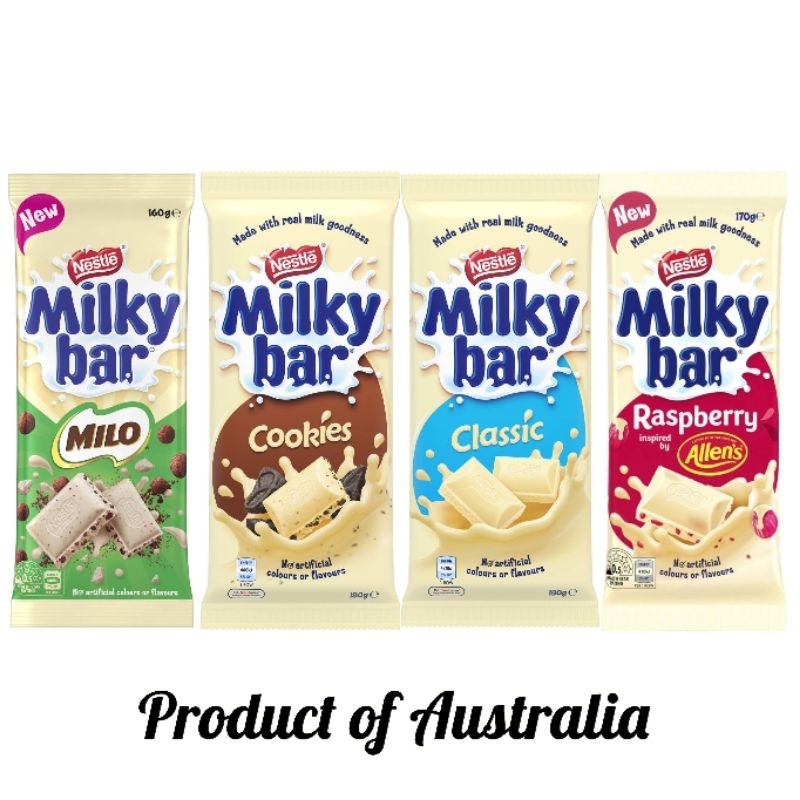 

Nestle Australia Milkybar 180g Block/Nestle Coklat/Coklat Nestle/Coklat Bar