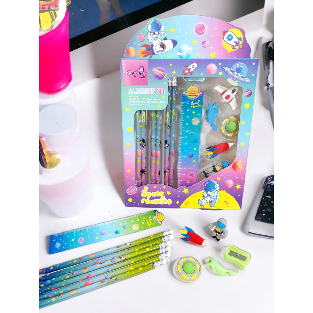 

Stationery set Unicorn Astronot 12in1 stationery anak kado ultah anak pensil unicorn alat tulis atk anak