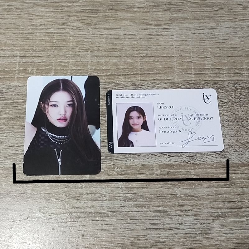 Ive Wonyoung eleven SSQ PAIR Leeseo ID card