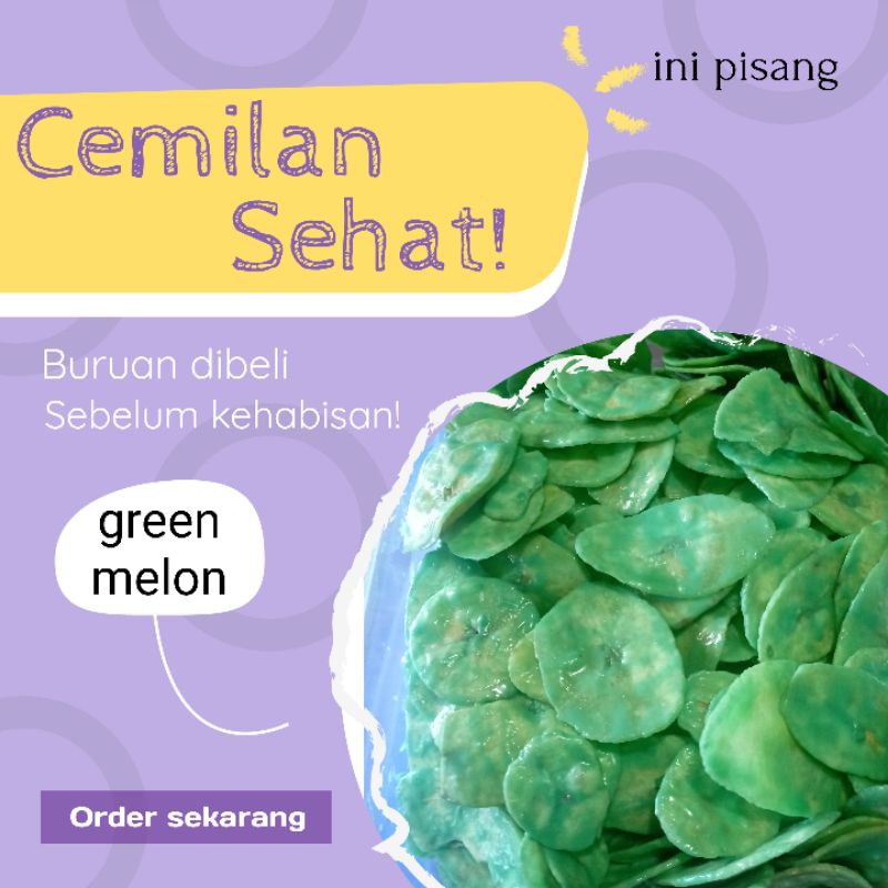 

Keripik pisang coklat lumer Green Melon