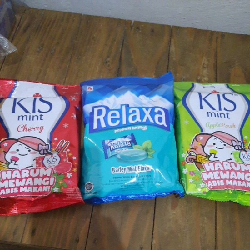 

Permen mint Kiss & Relaxa