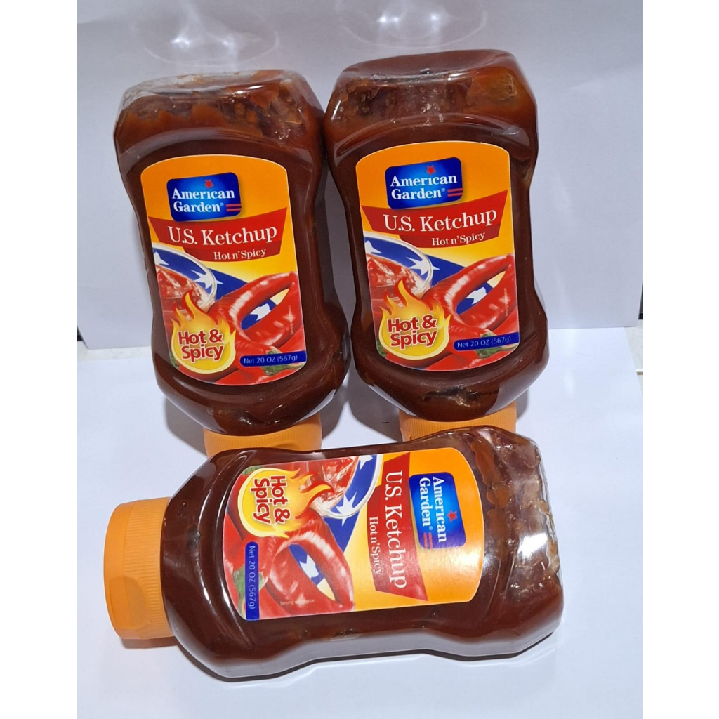 

SAUS SAMBAL AMERICAN GARDEN U.S KETCHUP HOT & SPICY 567gr HALAL IMPORT USA