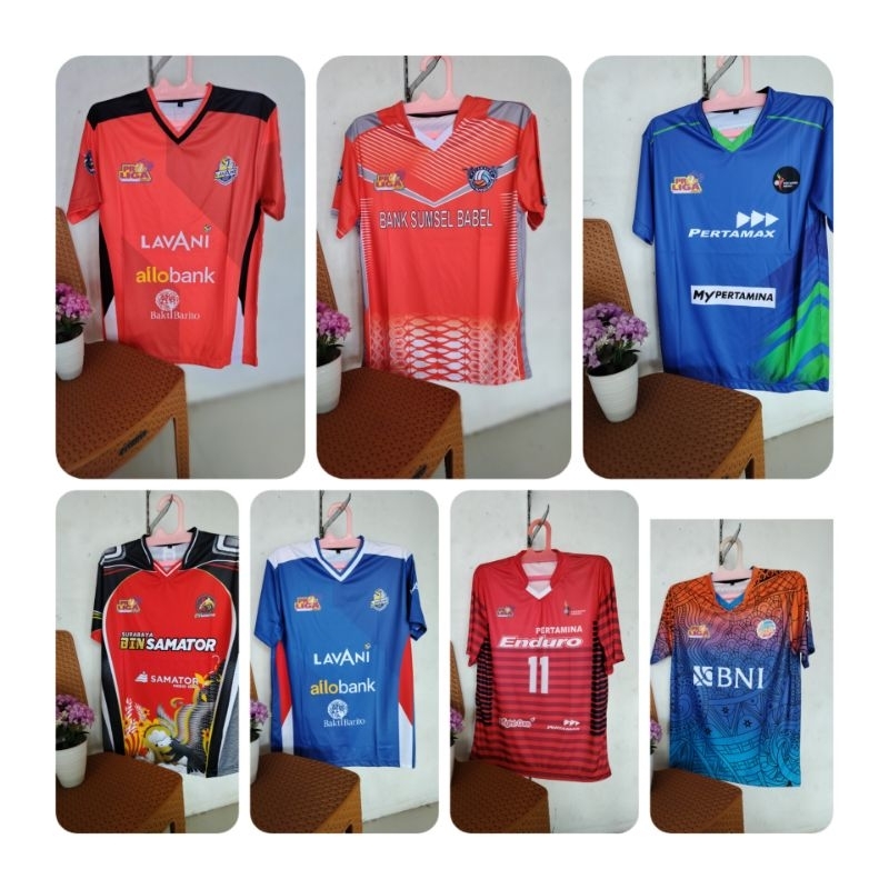 kaos olah raga volly full printing jersey/kaos volly printing depan belakang