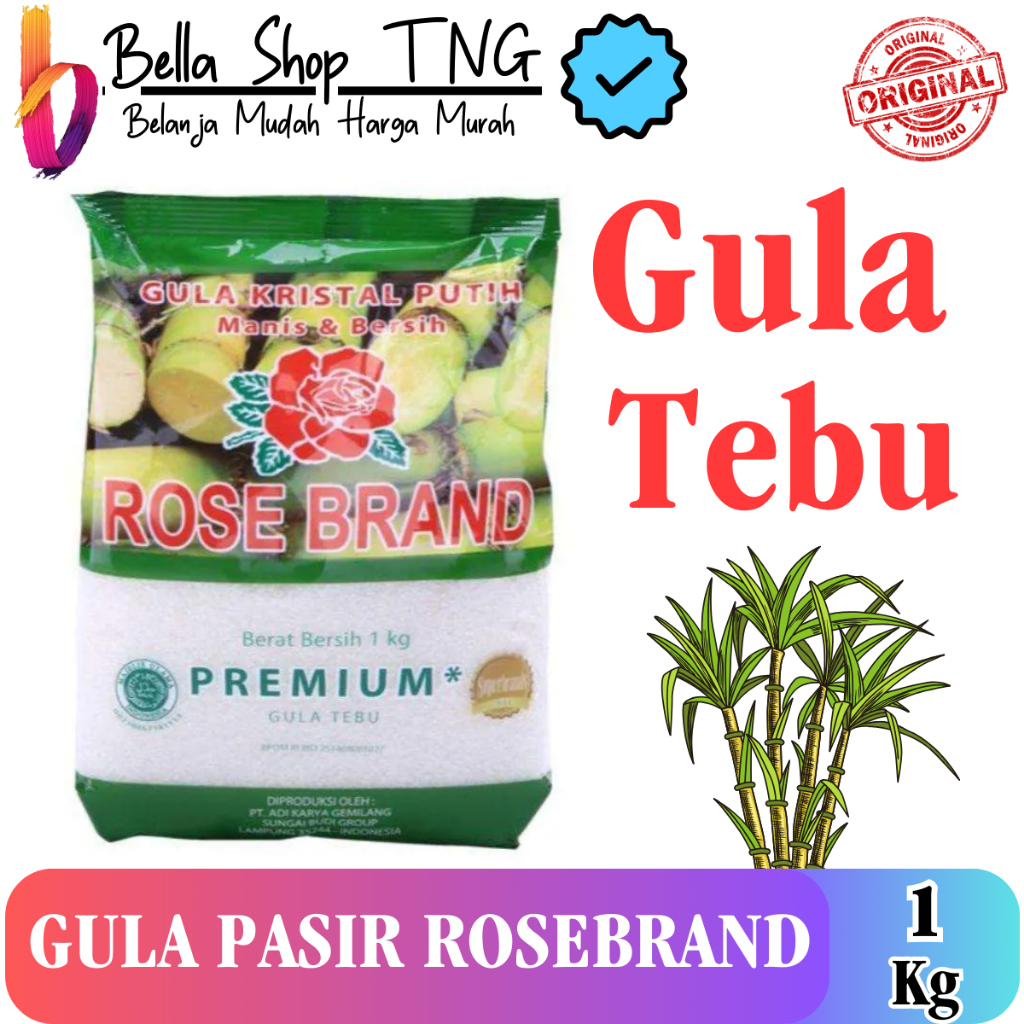 

Rose Brand Gula Pasir Premium Hijau 1 kg