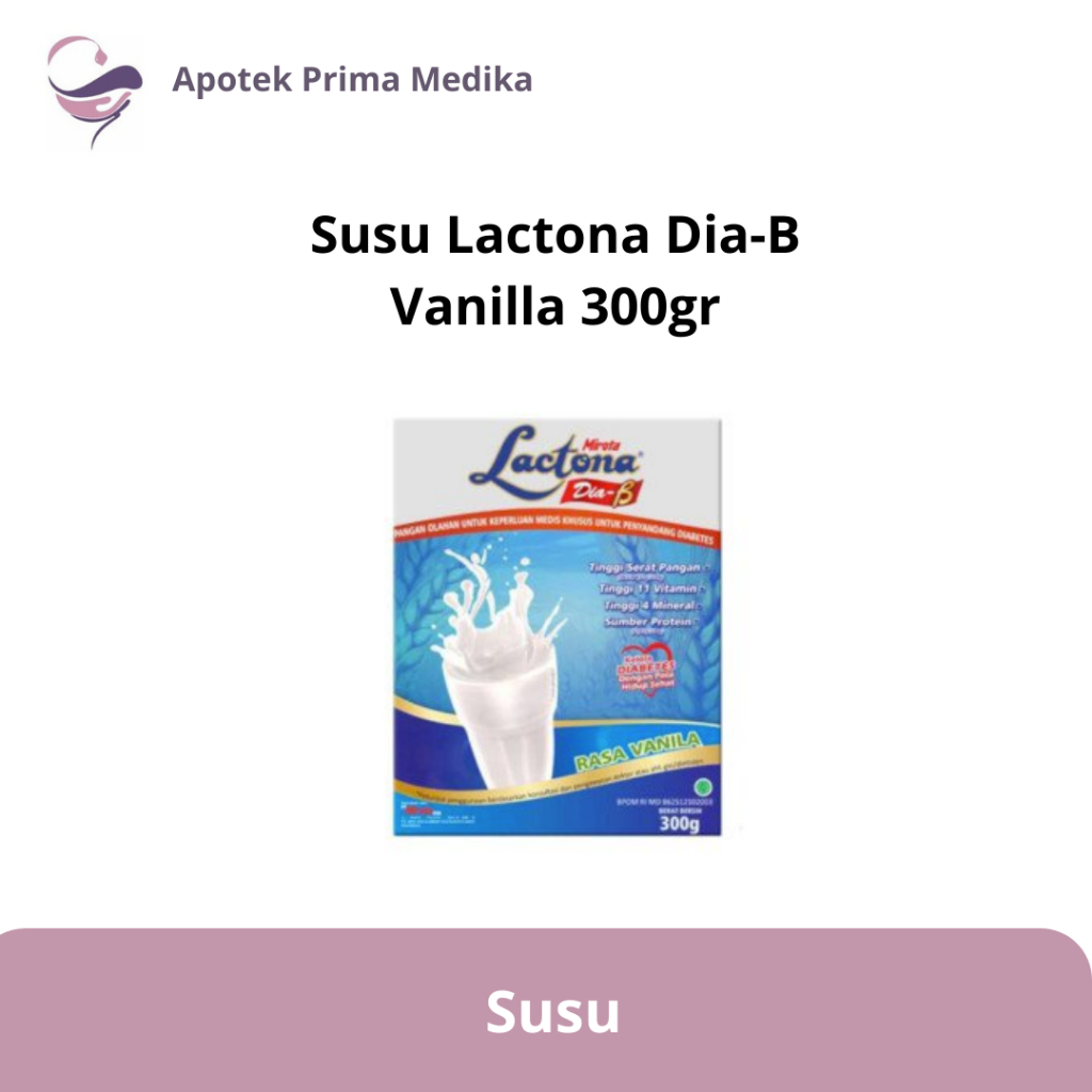 

Susu Lactona Dia - B Rasa Vanila 300gr | Susu Diabetik