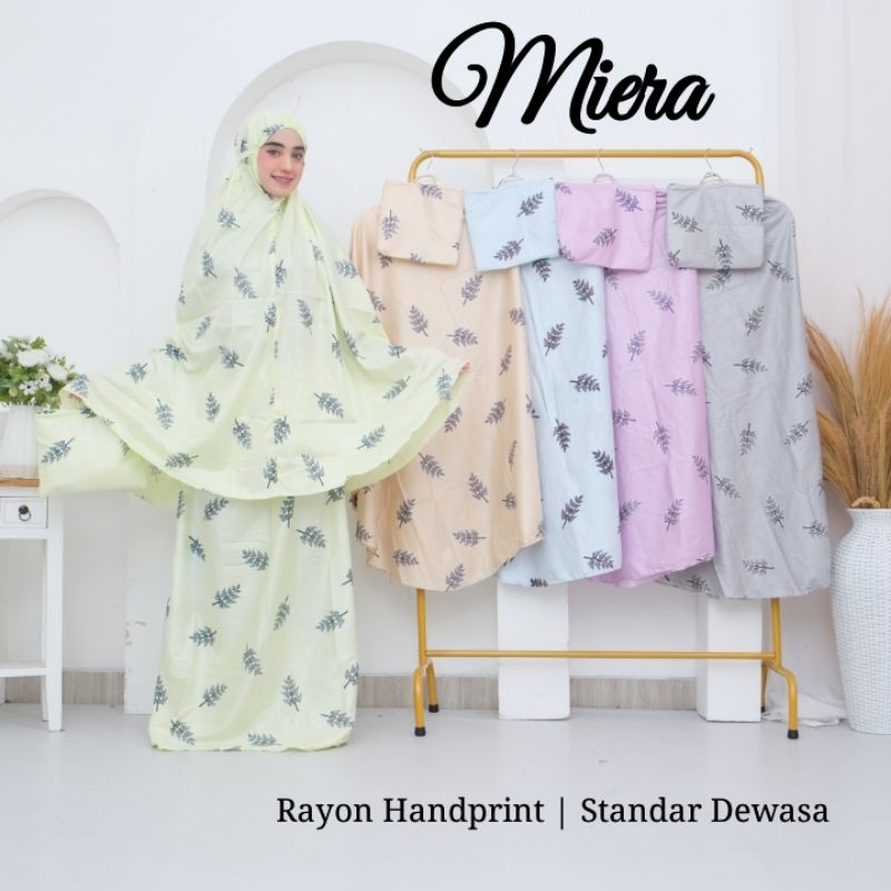 MIERA Mukena Standar Dewasa/Mukena Dewasa/Mukena Remaja/Mukena Bali/Mukena Rayon/Grosir Mukena