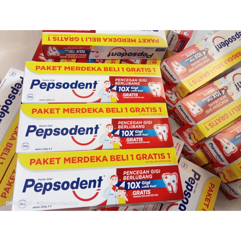Pepsodent 225gr isi 2 // pepsodent