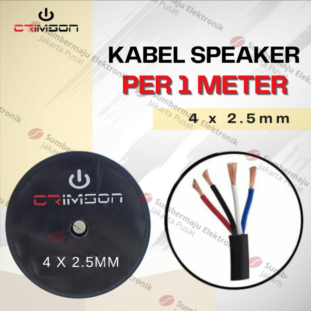 Kabel Speaker Crimson 4 x 2.5 mm original Crimson 4x2.5 mm 1 Meter