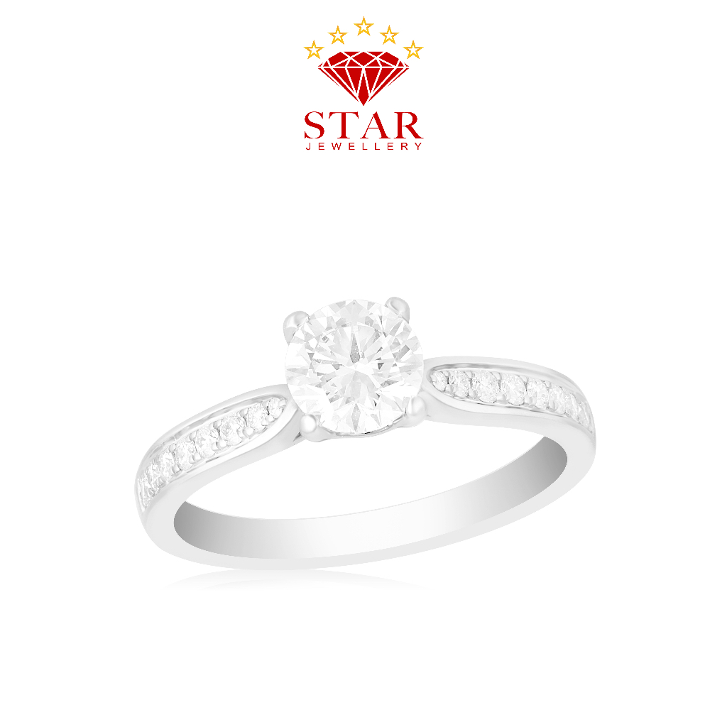 Cincin Berlian Solitaire Sertifikat GIA LPLR1099102 - Star Jewellery