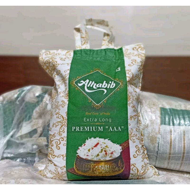

Beras Basmati Alhabib Creamy 1121- Kemasan Asli 5 kg