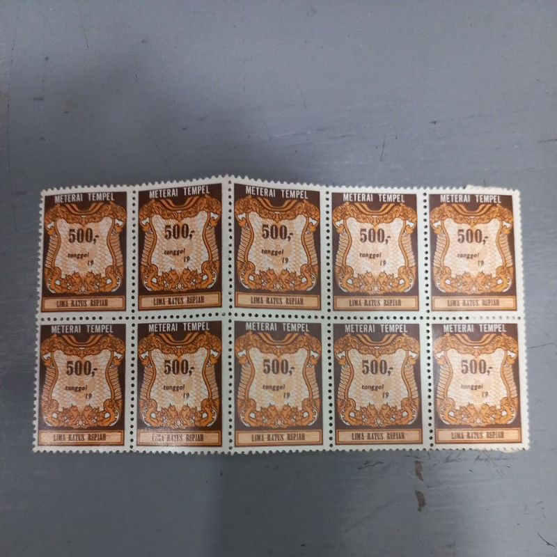 

Meterai rp. 500 digunakan periode Tahun 1986 Sampai 1990