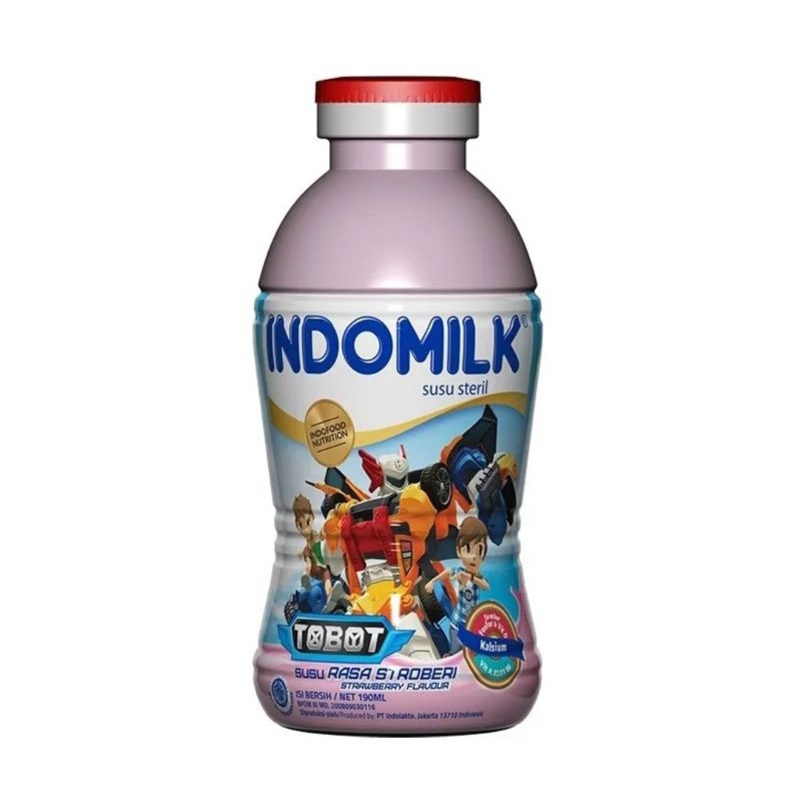 

Indomilk Strawberry Susu Cair 190 mL susu botol