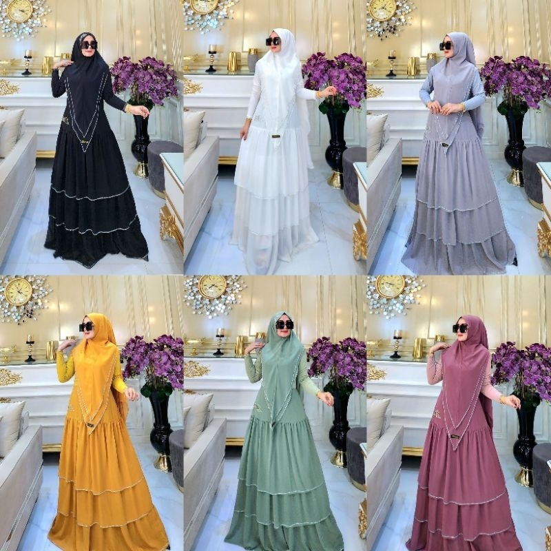 Syari shanum series ori Iva's production / Yasmine series by erce SHR set ORI