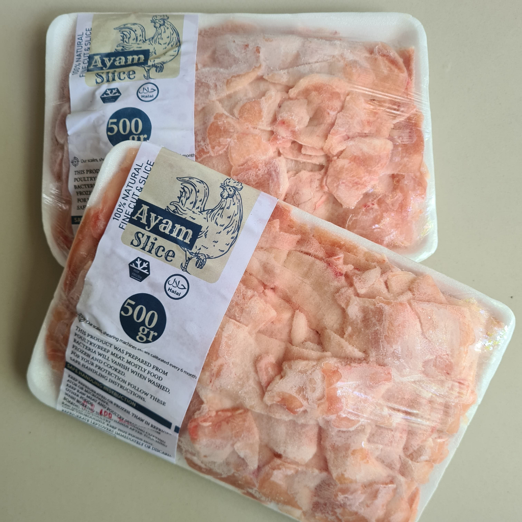 

Daging Ayam Slice Frozen 500gr/ Ayam Frozen/ Daging Slice