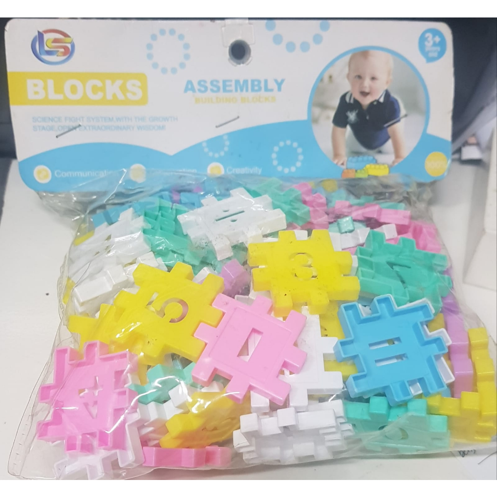 mainan anak blocks puzzle huruf & abjad