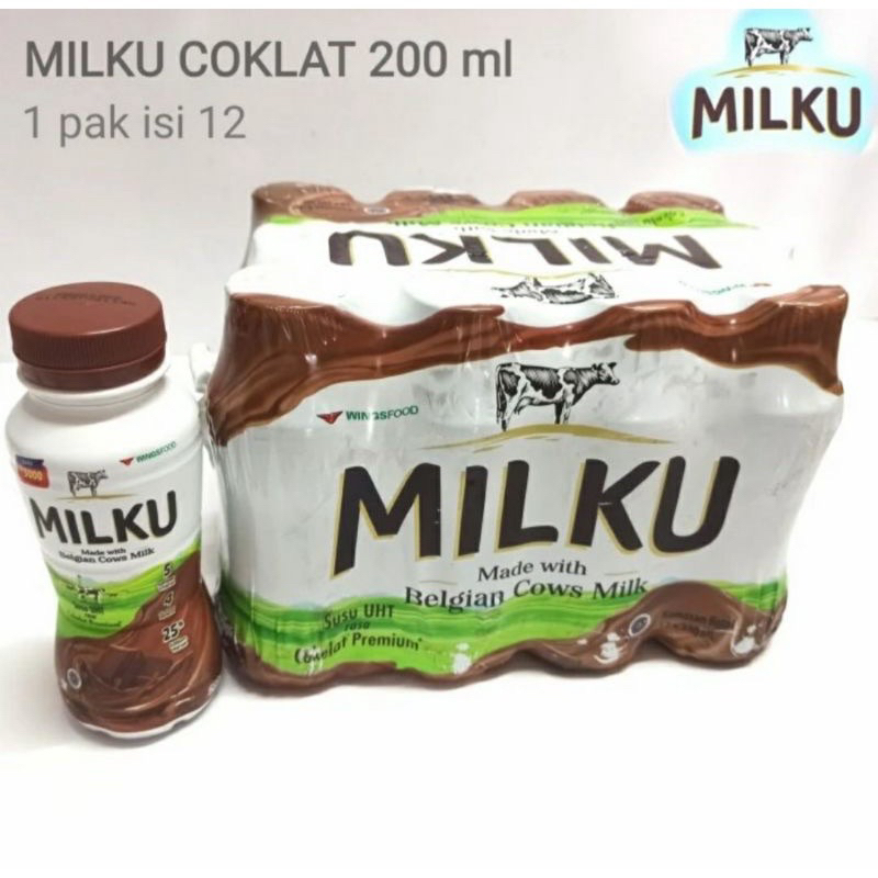 

KHUSUS PENGIRIMAN INSTANT Susu Milku Belgian Cows Milk 1 box isi 12