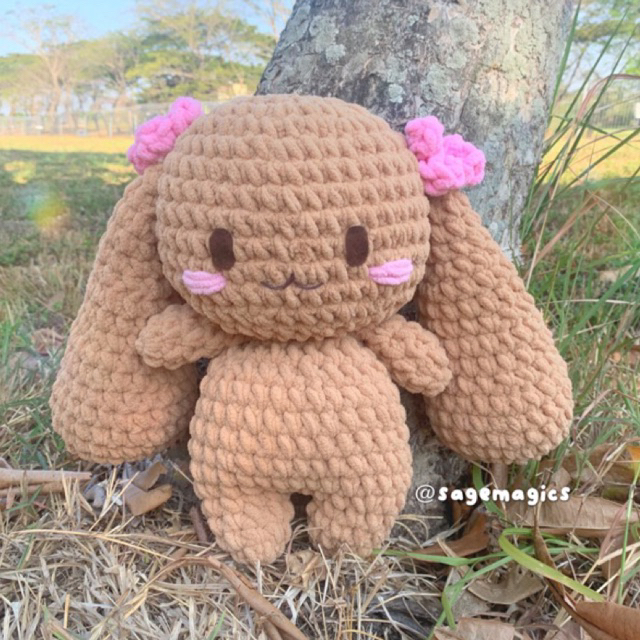 Amigurumi Mocha Boneka Rajut Mocha Boneka Mocha Boneka Kelinci Boneka Sanrio [ JUMBO SIZE ] | sagema