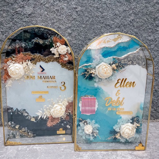 MAHAR RESIN DOME / MAHAR RESIN / MAHAR PERNIKAHAN