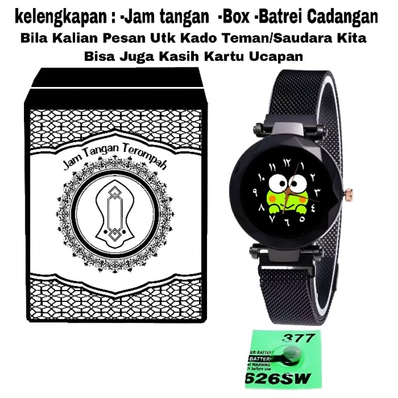Jam tangan karakter tali magnet pasir
