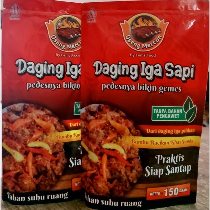 

Oseng iga mercon/double