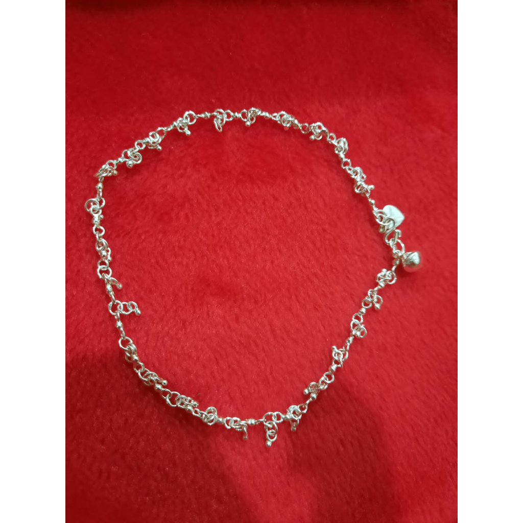 gelang perak anak motif perak asli silver