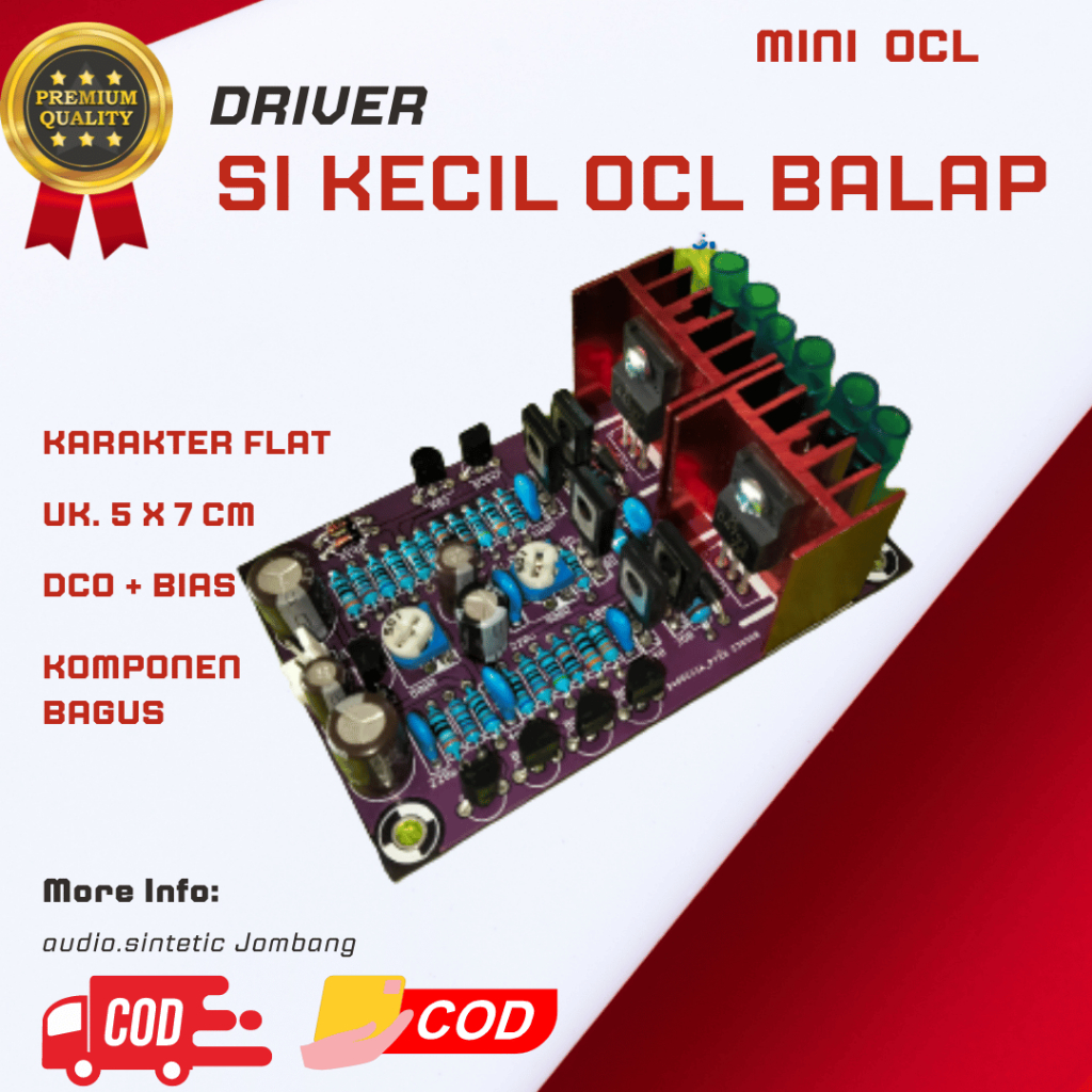 Driver Power Ocl MIni Balap || Karakter Flat || Komponen Bagus || Desain Mungil