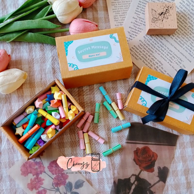 

[ Hadiah unik ] Secret message, origami bintang