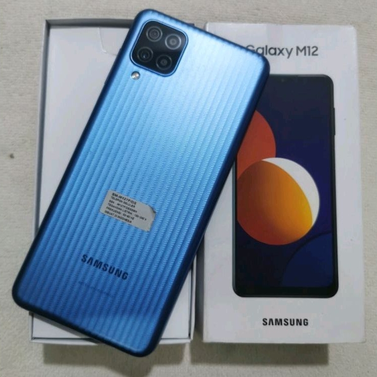 samsung m12 4/64gb second di baca dulu deskripsi