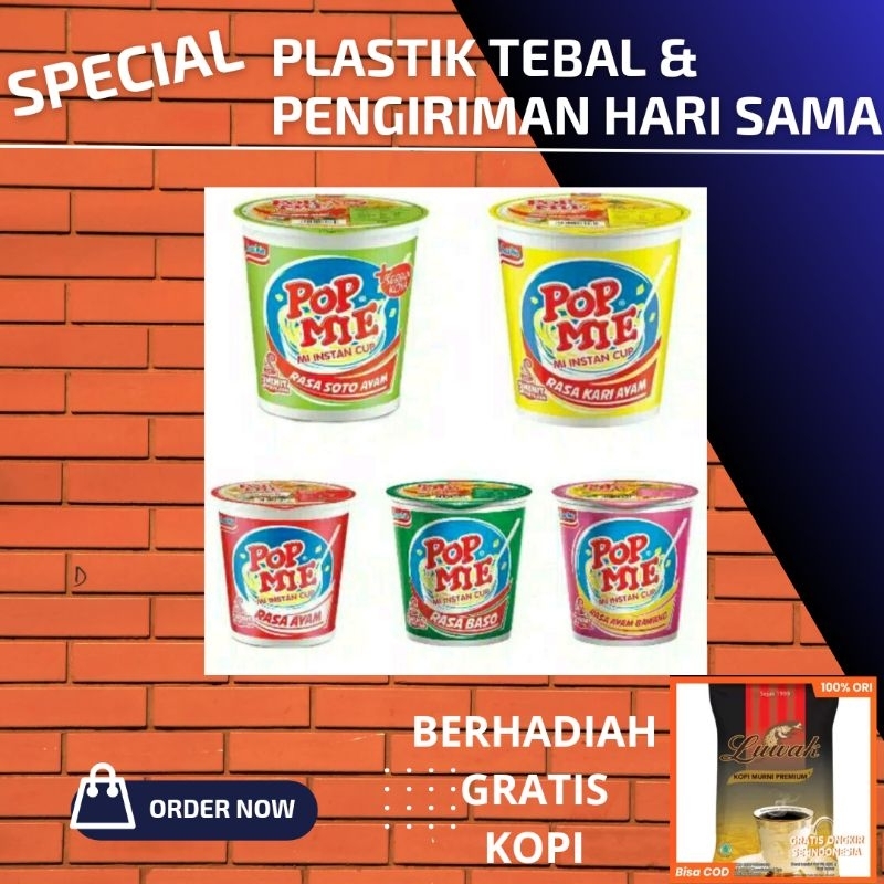 

pop mie kuah cup instan aneka varian 75 gram random