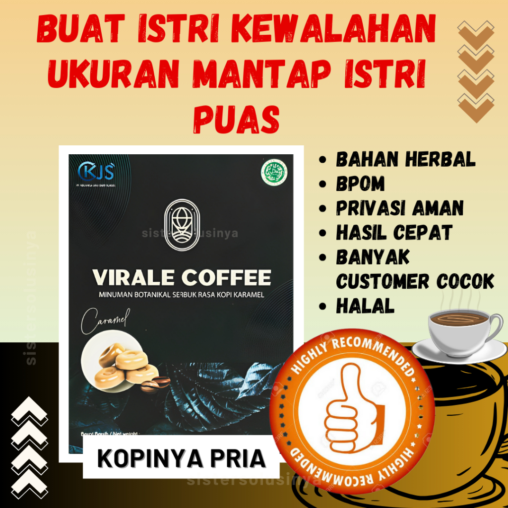 

Minuman Kopi Kuat Pembesar Mr P Pria Dewasa VIRALE COFFEE Obat Pembesar Penis Herbal Alami Permanen Original