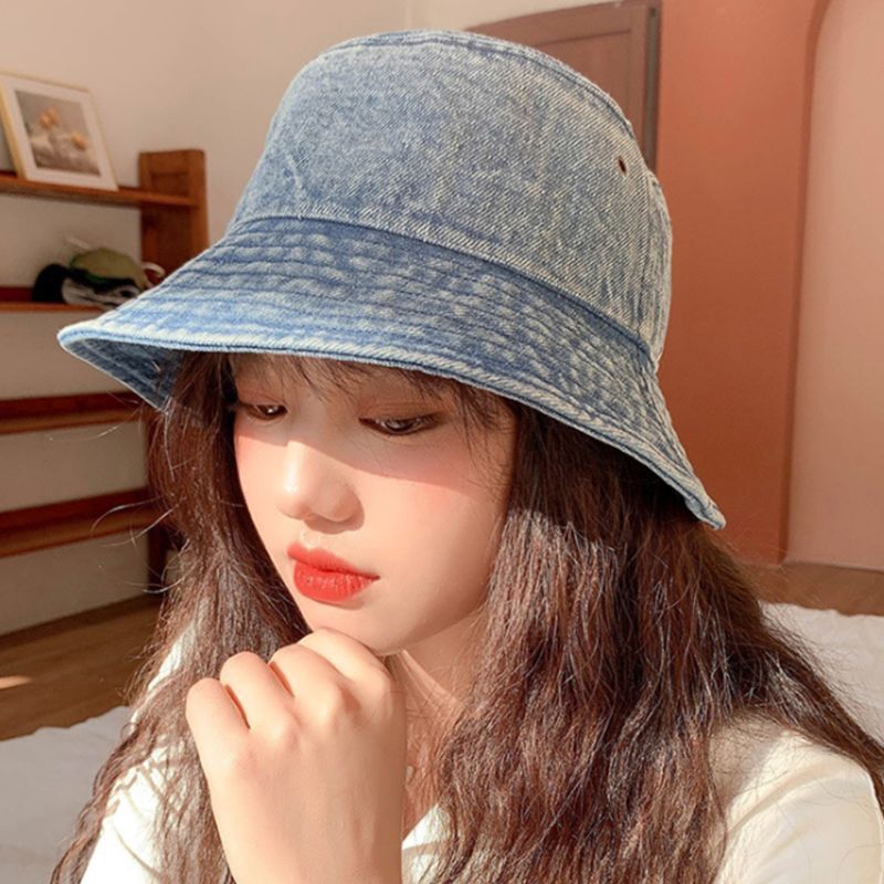 Bucket Hat jeans - topi bucket jeans - topi vintage - topi liburan