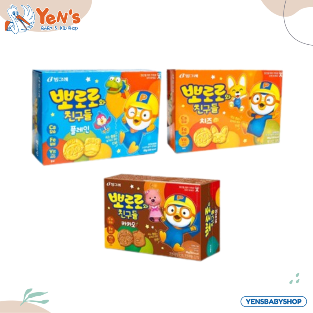 

PORORO Biskuit 65gr / cookies bentuk pororo / Camilan Anak