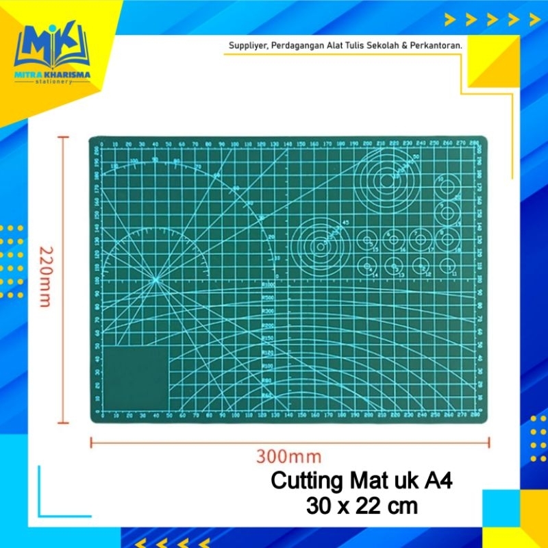 

Alas Potong Kertas / Cutting Mat Pad A4 (30 x 22cm) Huan Mei