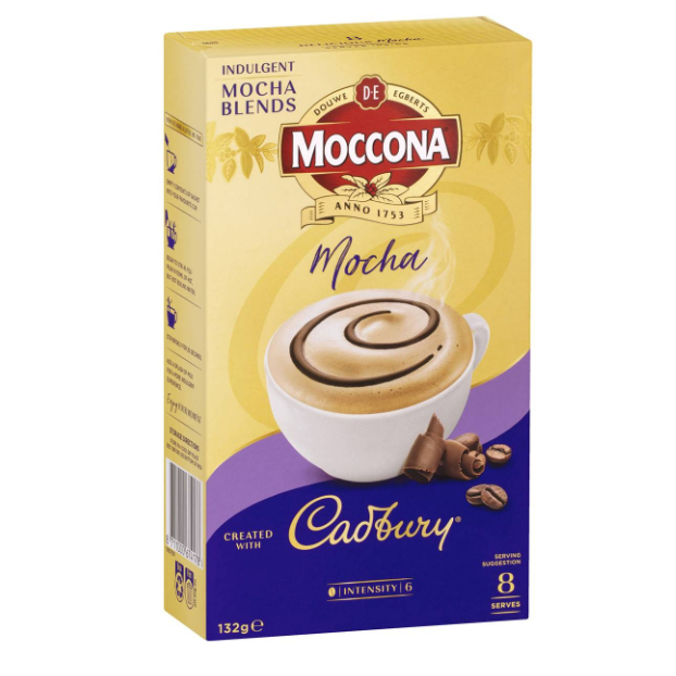 

Moccona Coffee Cadbury Sachets 8 Pack
