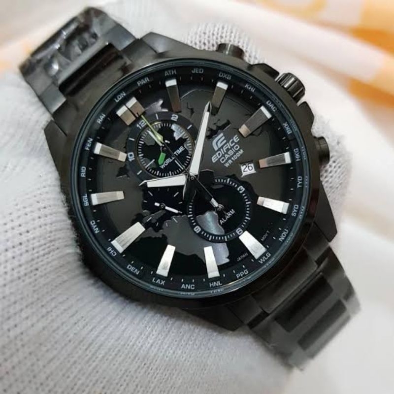 CASIO EDIFICE JAM TANGAN PRIA COWOK ANTI TAHAN AIR SPORT RANTAI CASIO EDIFICE ORIGINAL ORI 100% terb