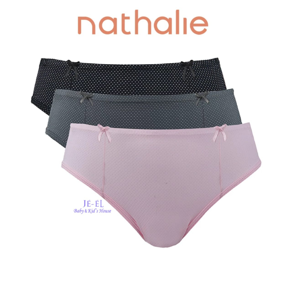 Nathalie Celana Dalam Wanita Midi Premium Mesh Isi 3 Pcs NTC 3326