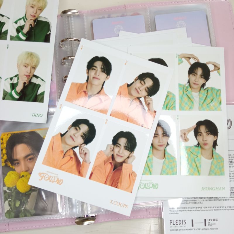 Seventeen 4cut merch follow japan tour scoups mingyu jeonghan wonwoo hoshi