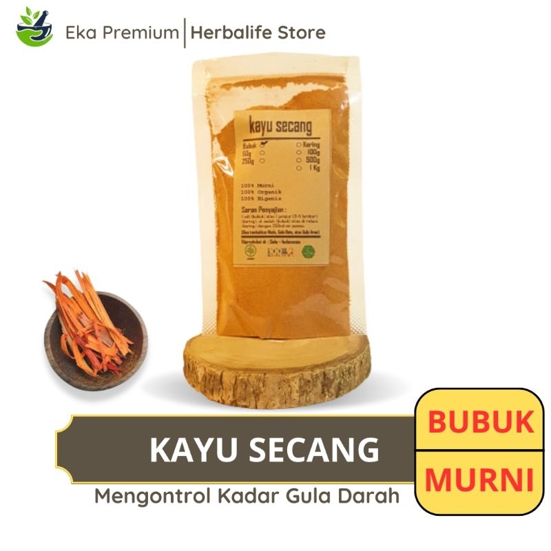 

KAYU SECANG BUBUK Kering Merah Ramuan Rempah Herbal Murni Jamu Minuman Alami Tradisional Simplisia Caesalpinia Sappan